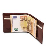 Portcard din piele naturala maro Tuscany Leather