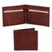 Portcard din piele naturala maro Tuscany Leather