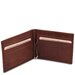Portcard din piele naturala maro Tuscany Leather